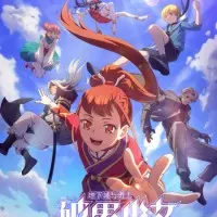 Постер аниме Подземелье и девушка-воин, преодолевающая границы